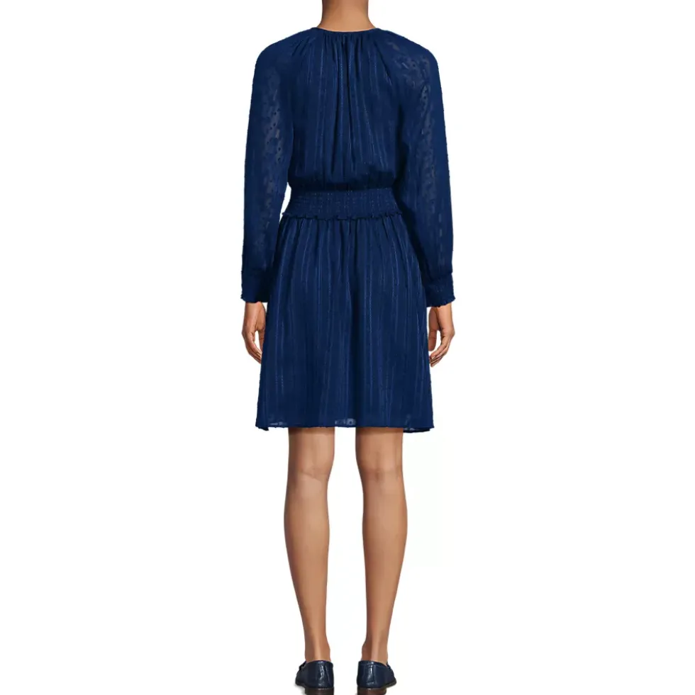 Women's Chiffon Clip Dot Dress