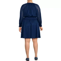 Women's Chiffon Clip Dot Dress