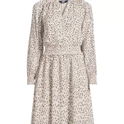 Women's Chiffon Clip Dot Dress