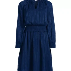 Women's Chiffon Clip Dot Dress