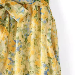 Women's Chiffon Maxi Dress with Ruffle Detail