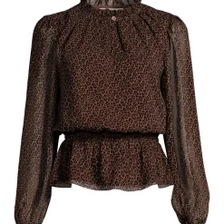 Women's Chiffon Peplum Top