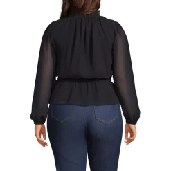 Women's Chiffon Peplum Top