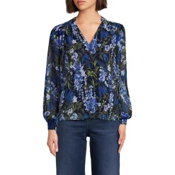 Women's Chiffon Removable Tie Neck Blouse