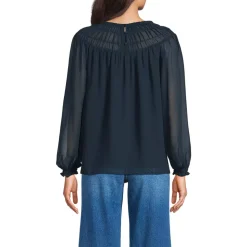 Women's Chiffon Scoop Neck Blouse