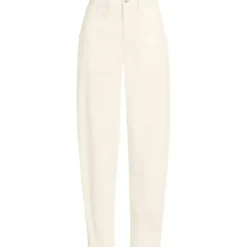 Women's Chino High Rise Barrel Leg Utility Ankle Pants