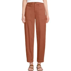 Women's Chino High Rise Barrel Leg Utility Ankle Pants
