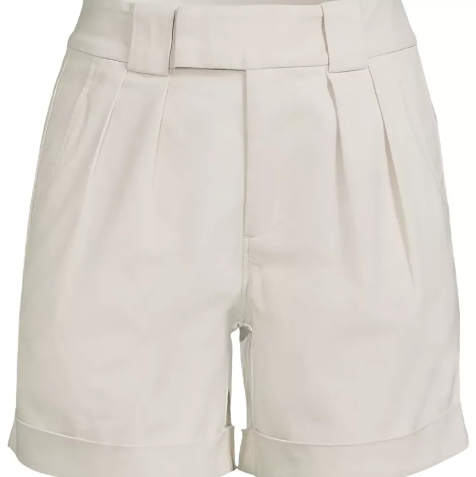 Women's Chino High Rise Pleated 7" Shorts
