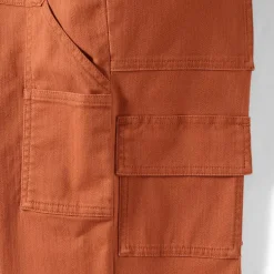 Women's Chino Mid Rise Straight Leg Cargo Ankle Pants
