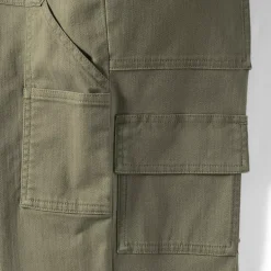 Women's Chino Mid Rise Straight Leg Cargo Ankle Pants