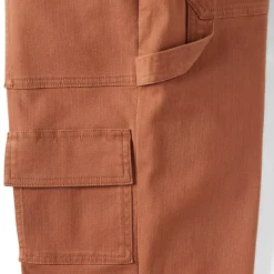 Women's Chino Mid Rise Straight Leg Cargo Ankle Pants
