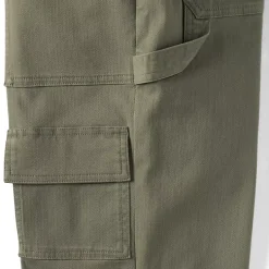 Women's Chino Mid Rise Straight Leg Cargo Ankle Pants
