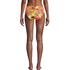 Women's Chlorine Resistant Classic Mid Waist Bikini Bottoms