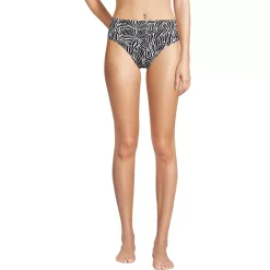 Women's Chlorine Resistant Pinchless High Waisted Bikini Bottoms