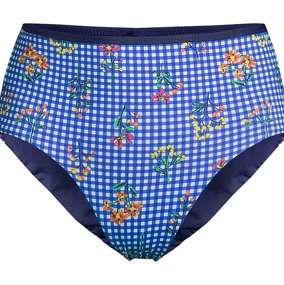 Women's Chlorine Resistant Reversible High Waisted Bikini Bottoms