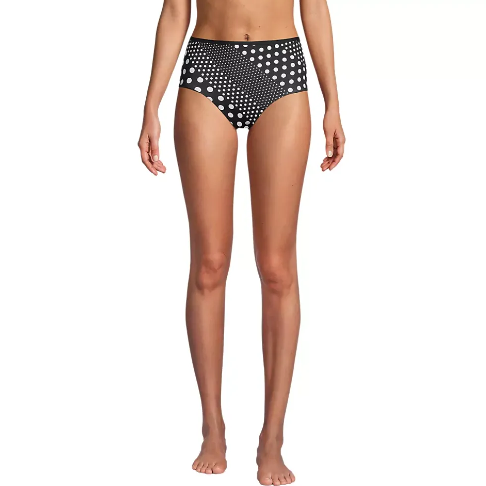 Women's Chlorine Resistant Reversible High Waisted Bikini Bottoms