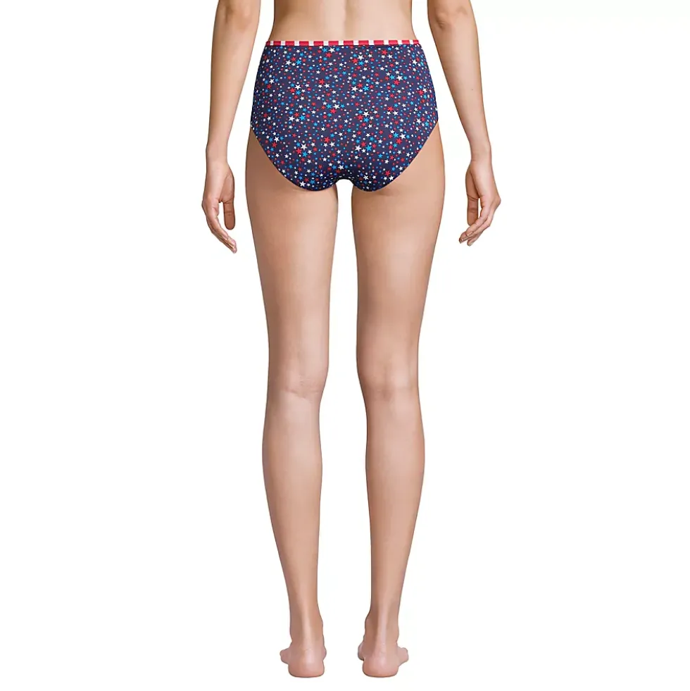 Women's Chlorine Resistant Reversible High Waisted Bikini Bottoms