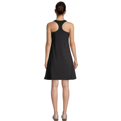 Women's Chlorine Resistant Scoop Neck Dresskini Swim Cover-up Dress No Panty