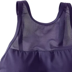 Women's Chlorine Resistant Smoothing Control Mesh High Neck Tankini Swimsuit Top
