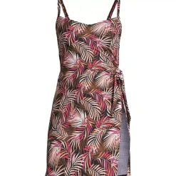 Women's Chlorine Resistant Sweetheart Swim Dress One Piece Swimsuit