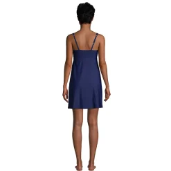 Women's Chlorine Resistant Tummy Control Square Neck Swim Dress One Piece Swimsuit with Shorts