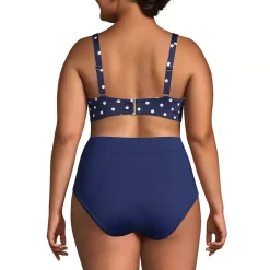 Women's Chlorine Resistant Twist Front Underwire Bikini Swimsuit Top