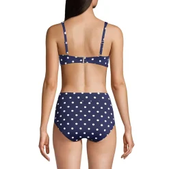 Women's Chlorine Resistant Twist Front Underwire Bikini Swimsuit Top
