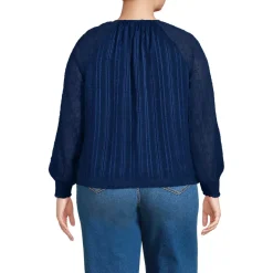 Women's Clip Dot Chiffon Blouse