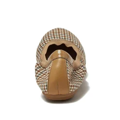 Women's Comfort Slip On Plaid Ballet Flats