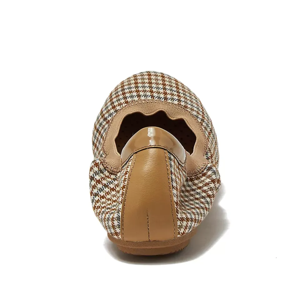 Women's Comfort Slip On Plaid Ballet Flats