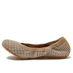 Women's Comfort Slip On Plaid Ballet Flats