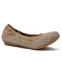 Women's Comfort Slip On Plaid Ballet Flats