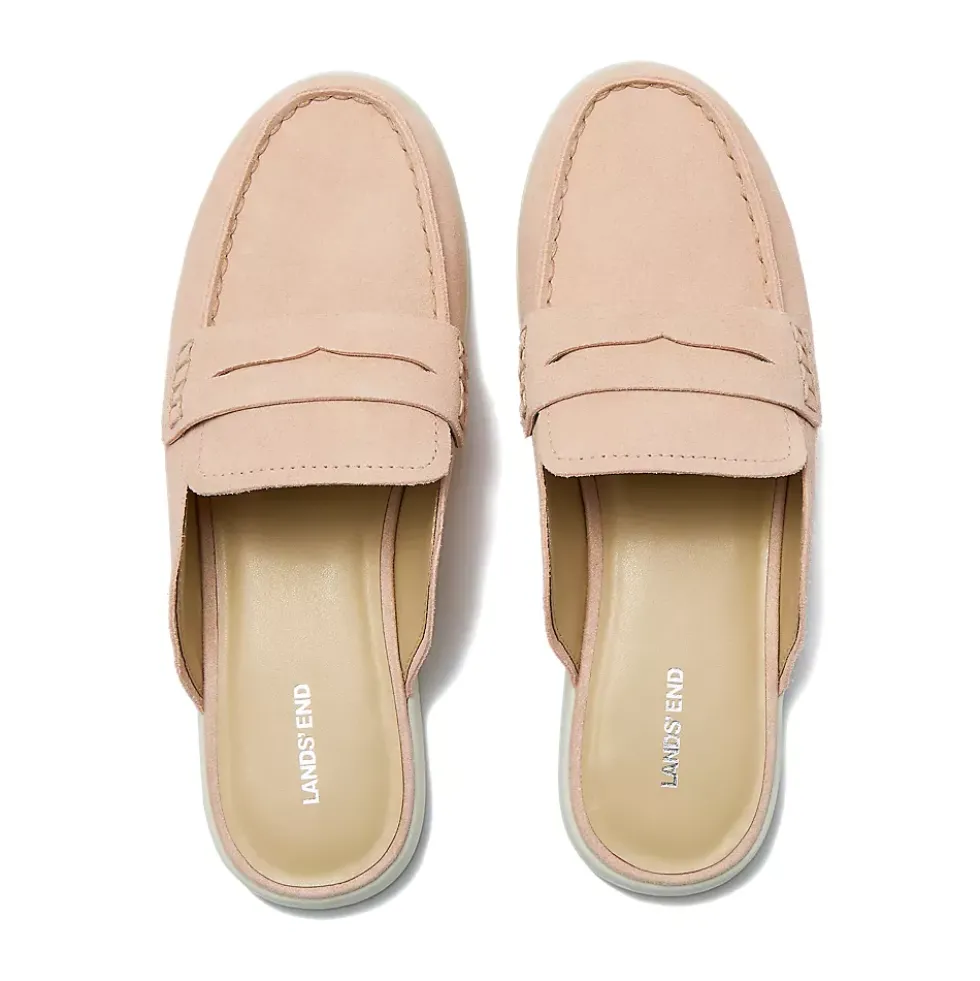 Women's Comfort Slip On Suede Penny Loafer Mules