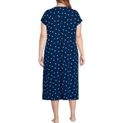 Women's Cooling Cap Sleeve Midi Nightgown