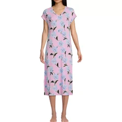 Women's Cooling Cap Sleeve Midi Nightgown