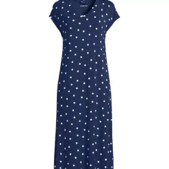 Women's Cooling Cap Sleeve Midi Nightgown