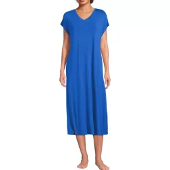 Women's Cooling Cap Sleeve Midi Nightgown