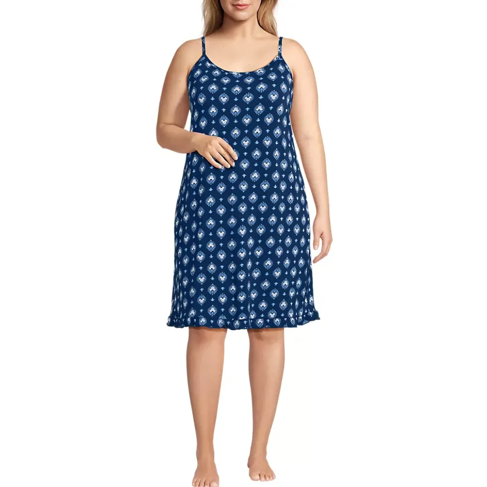 Women's Cooling Knee Length Slip Nightgown