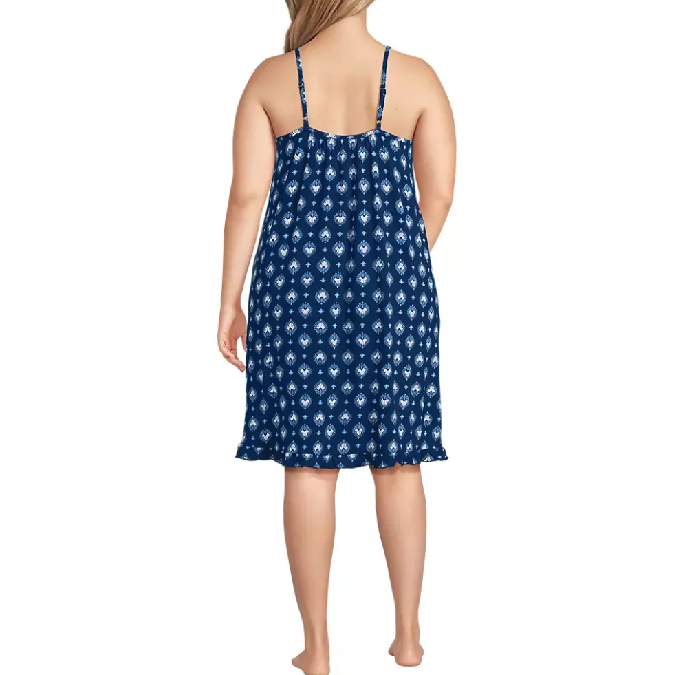 Women's Cooling Knee Length Slip Nightgown