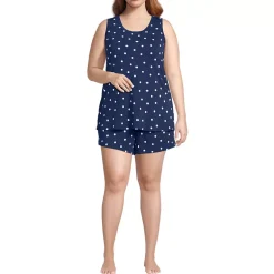 Women's Cooling 3 Piece Pajama Set - Robe Tank and Shorts