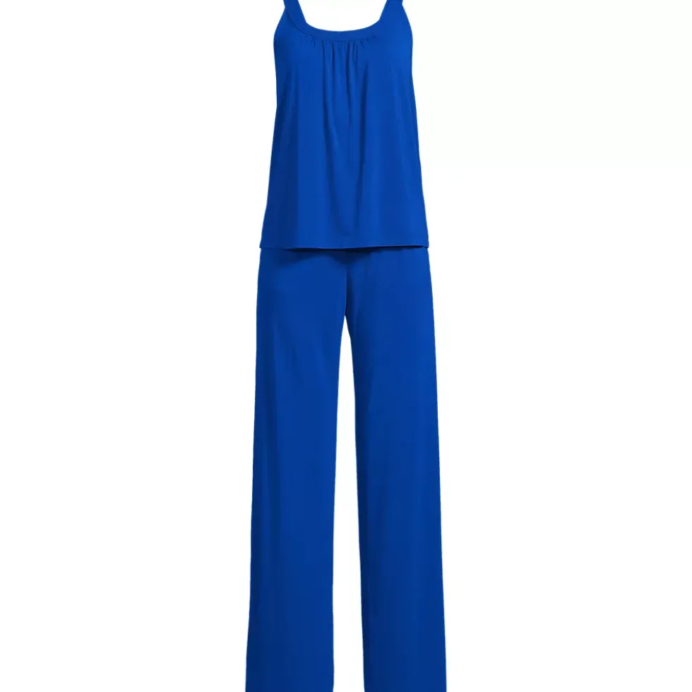 Women's Cooling 2 Piece Pajama Set - Flowy Tank and Pants