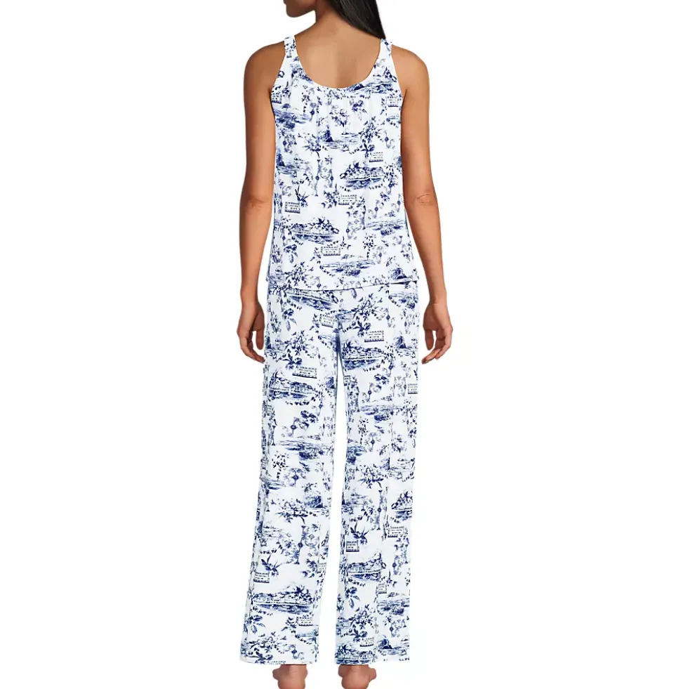 Women's Cooling 2 Piece Pajama Set - Flowy Tank and Pants
