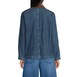 Women's Corduroy Collared Denim Jacket