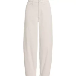 Women's Corduroy High Rise Barrel Leg Ankle Pants