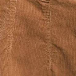 Women's Corduroy High Rise Wide Leg Top Stitch Trousers