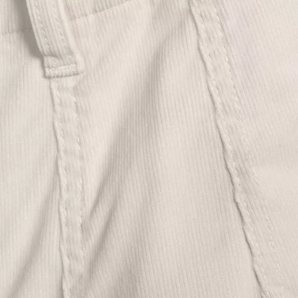 Women's Corduroy High Rise Wide Leg Top Stitch Trousers