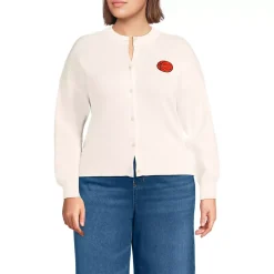 Women's Cotton Embellished Cardigan Sweater