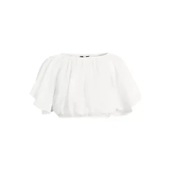 Women's Cotton Gauze Dolman Sleeve Crop Cover Up Top