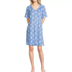 Women's Cotton Interlock Relaxed Above the Knee Nightgown