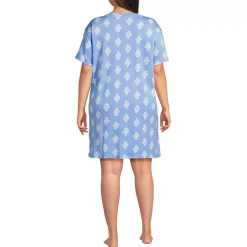 Women's Cotton Interlock Relaxed Above the Knee Nightgown